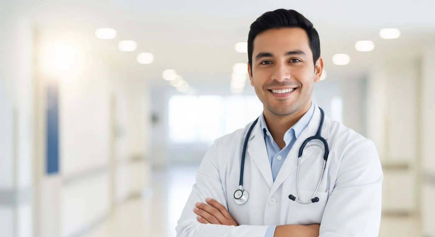 Médico latinoamericano en clínica moderna - MDE Care turismo médico Medellín